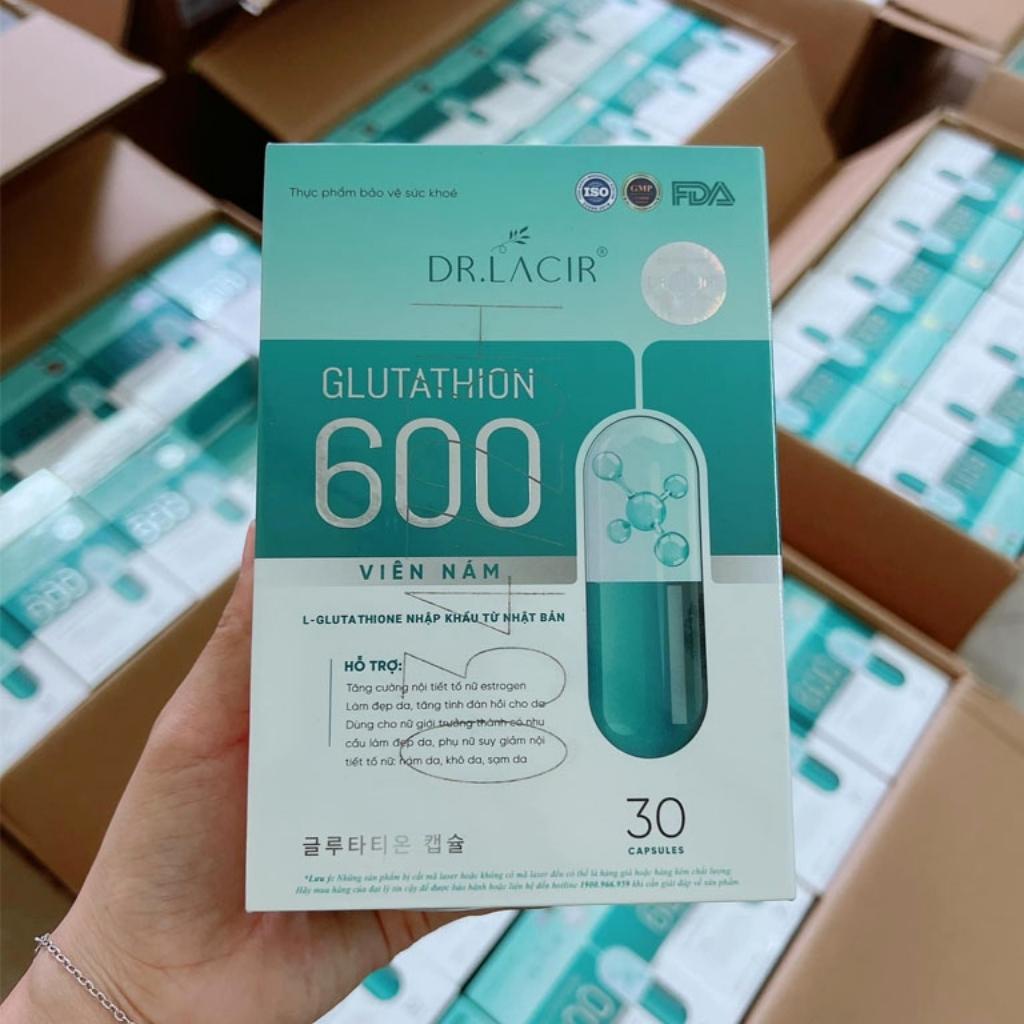 Viên Uống Trắng Da Glutathione 600 Dr Lacir Chính Hãng Giúp Hạn Chế Lão Hoá Da,Nếp Nhăn,Tăng Nội Tiết Tố Nữ