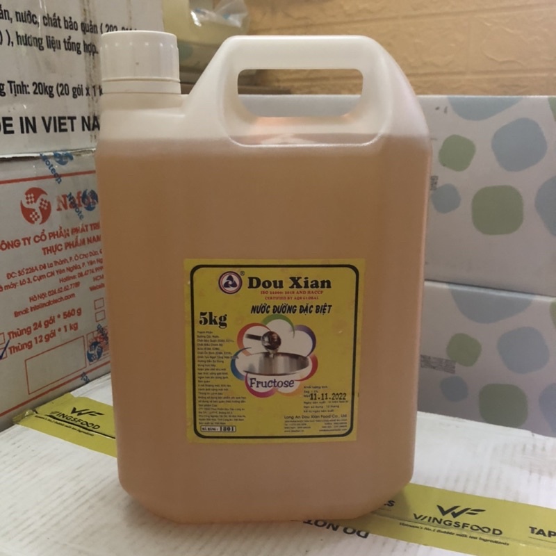 Đường Nước Đặc Biệt Douxian Hàng Huy 5 lít/ Can  Chuyên Dùng Pha Chế Trà Chanh, Trà Sữa