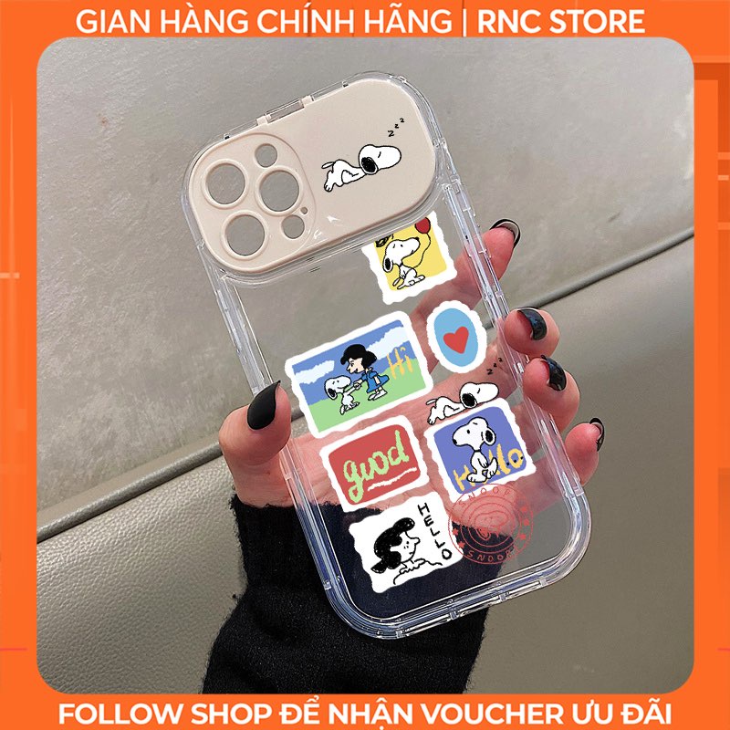 Ốp lưng Iphone XS/11 Pro/12 Pro/14 Pro Max/13/...dẻo trong nắp lật tráng gương che camera hình Chó Trắng