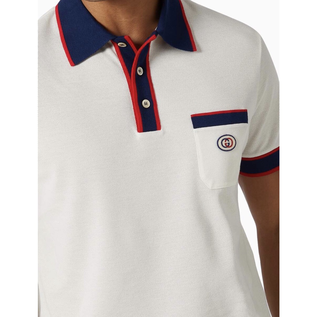 ÁO POLO GUCCI INTERLOOKING , ÁO THUN POLO GC THÊU LOGO NAM NỮ UNISEX The.Coca