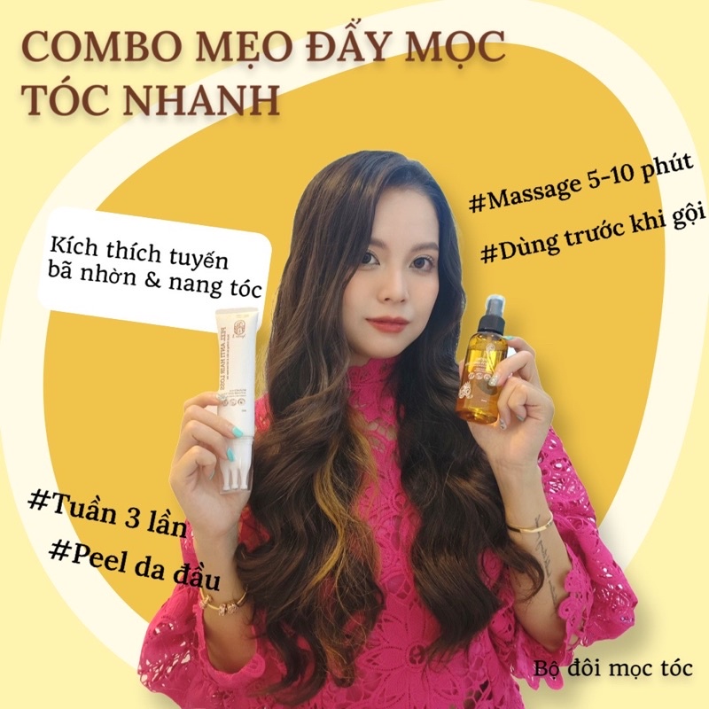 BỘ PEEL & TINH CHẤT XỊT HỖ TRỢ NANG TÓC AUNTIE 3