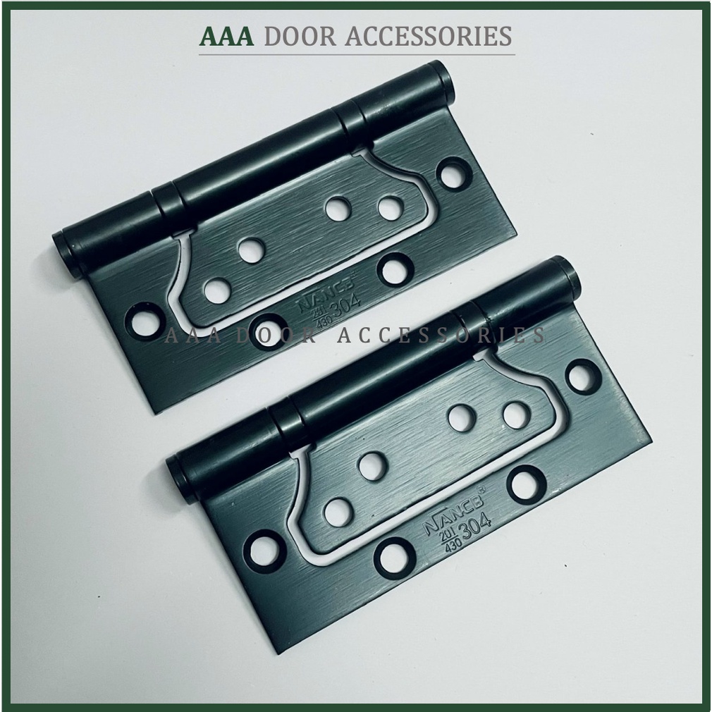 1 cặp bản lề âm dương inox 304 ĐEN sử dụng cho mọi loại cửa nhôm, gỗ, sắt