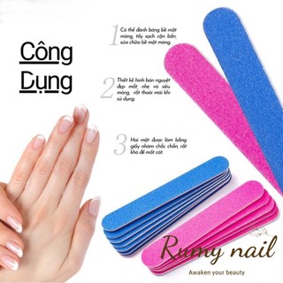 Dũa móng tay mini làm móng, dũa nail box 2 mặt nhám (1 chiếc)