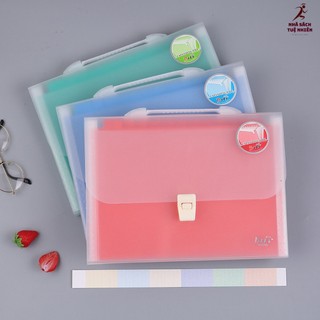 Cặp tài liệu 12 ngăn file nhựa táp hồ sơ 12 ngăn siêu đẹp