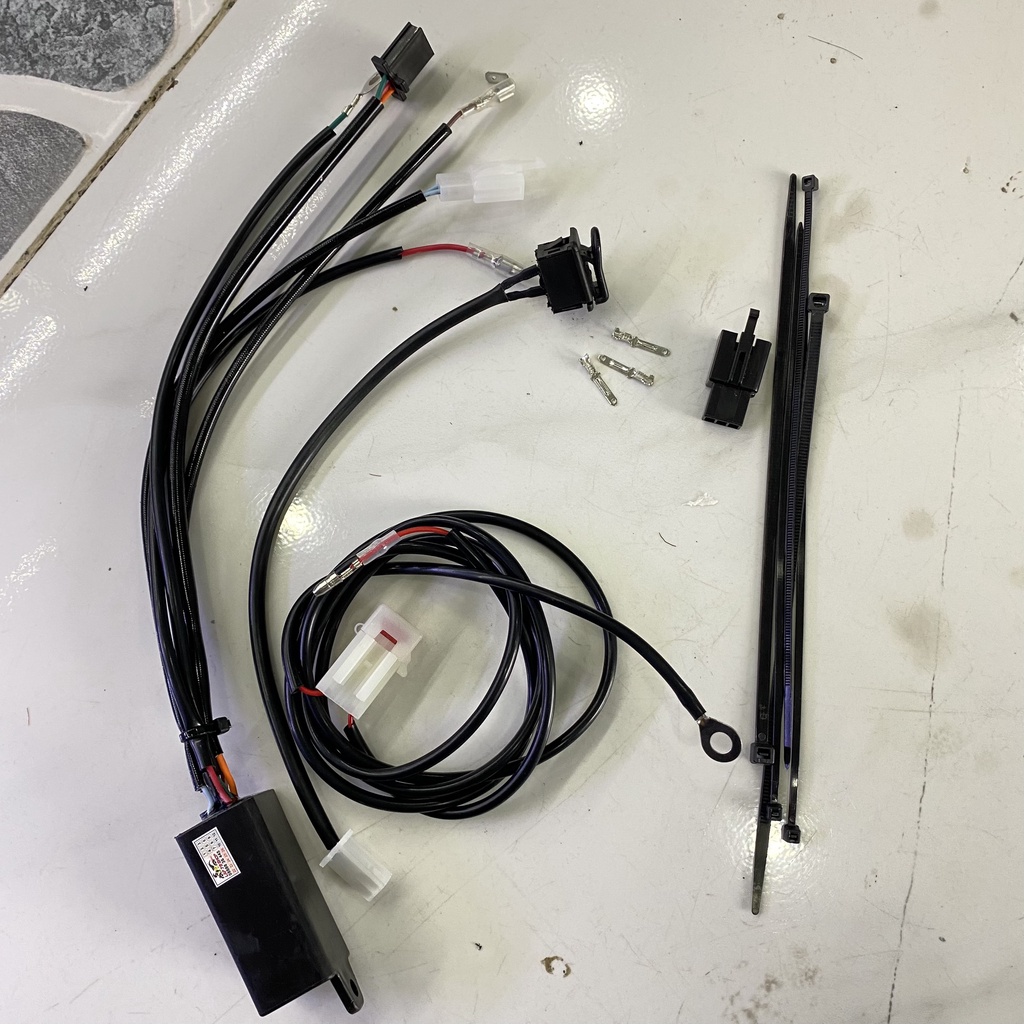 Combo Đèn Trợ Sáng Bi cầu Mini F1 kèm mạch on off đơn giản