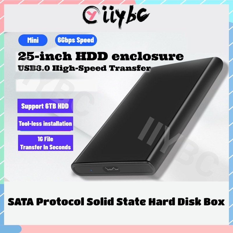 Hộp Ổ Cứng Di Động 2.5 Inches-USB3.0 Tốc Độ Cao Kết Nối Với Ổ Đĩa Cứng SSD / SATA2.0 / 3.0