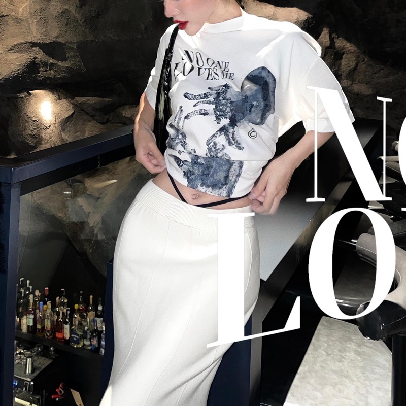 Áo thun unisex nam nữ form rộng in hình bạch tuộc màu trắng TeeHolic THS local brand