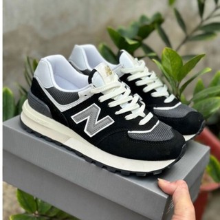 Giày thể thao sneaker NB 574 v2 đen trắng