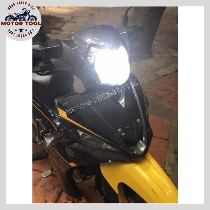 Đèn Led Xe Máy, Đèn Pha Led Chân M5 Bóng Siêu Sáng Cho Các Xe Đời Cũ