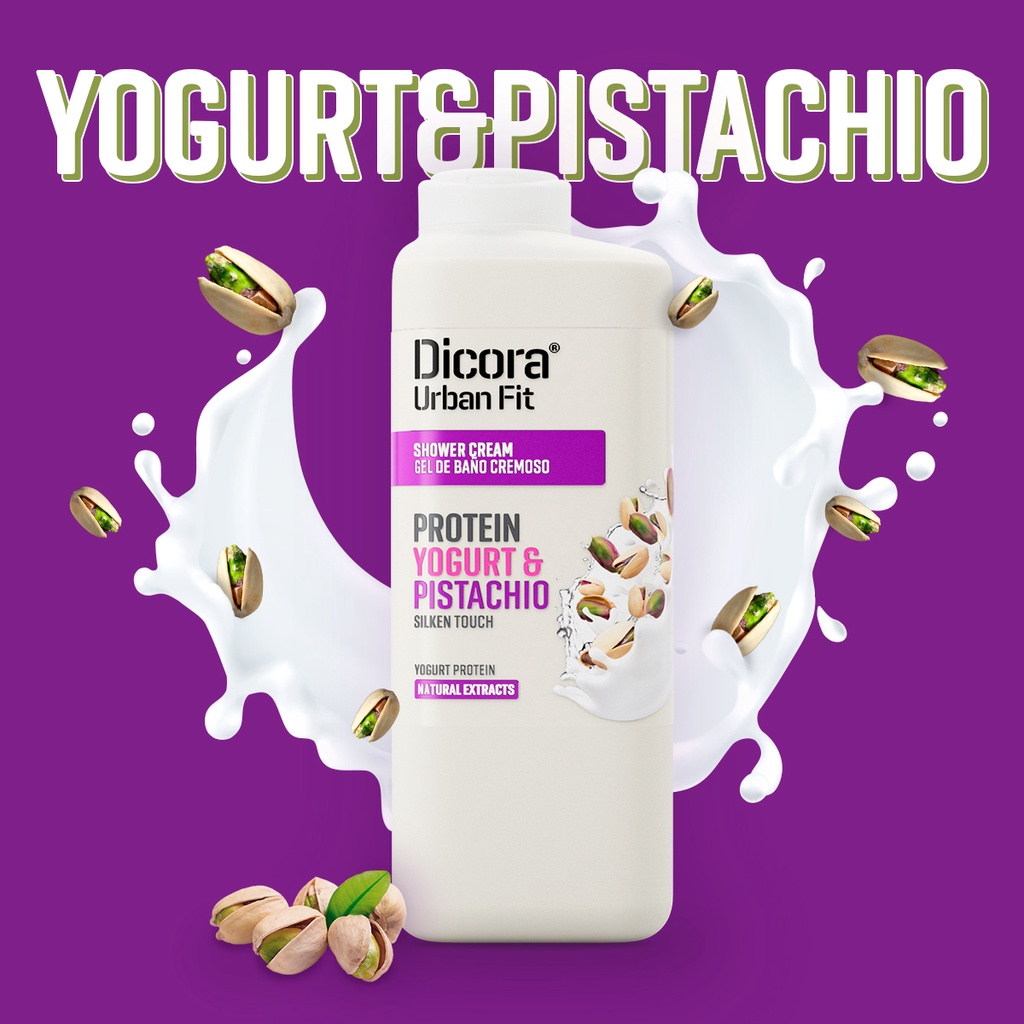 Sữa tắm Dicora Urban Fit Protein Yogurt và chiết xuất Hạt dẻ cười 400ml