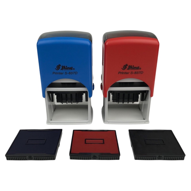 Khay mực dấu chữ nhật Shiny S-837D