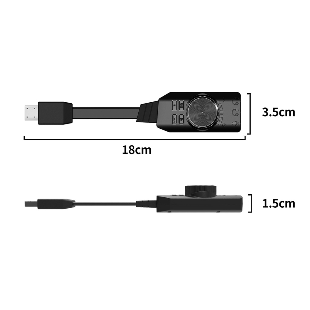 Thẻ Âm Thanh Nổi GS3 USB2.0 7.1 Chất Lượng Cao