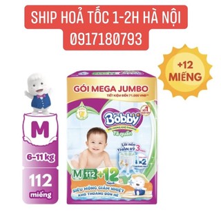 Bỉm quần bobby mega jumbo size m112+4/m112+8