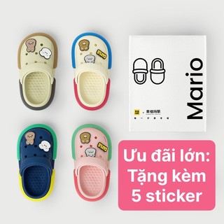 Dép sục cross chính hãng Cheerful Mario , sục cross cho bé trai bé gái siêu nhẹ chống trơn trượt