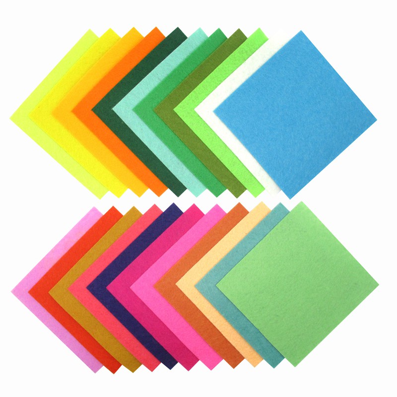 Vải dạ cứng/vải dạ nỉ  45*45, 30*30 làm đồ handmade, craft, thủ công, sách vải, đồ treo nôi