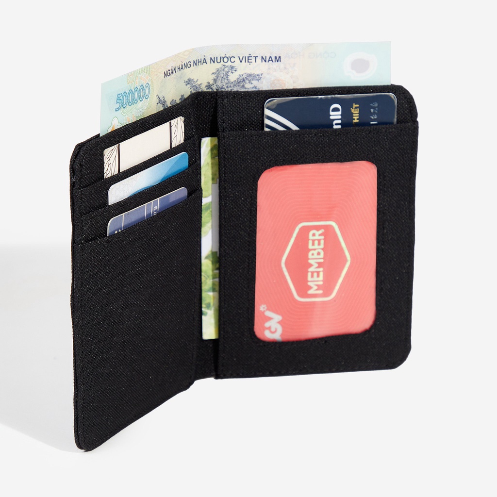 Ví vải gập đôi unisex CASHI Basic Wallet  - Đứng