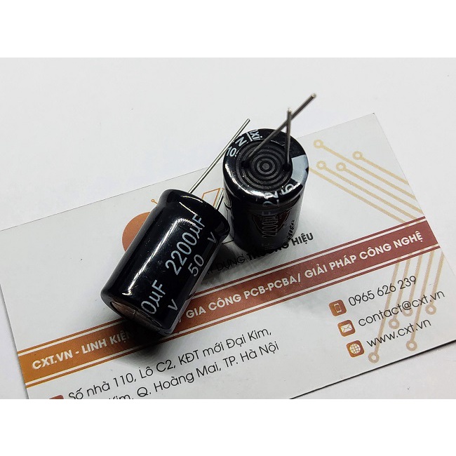 Tụ hóa 2200uF 50V 16X25mm