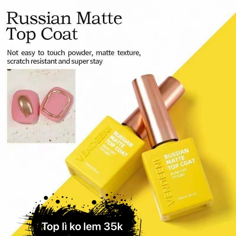 top lì không lem, top nhám nail, top lì nail