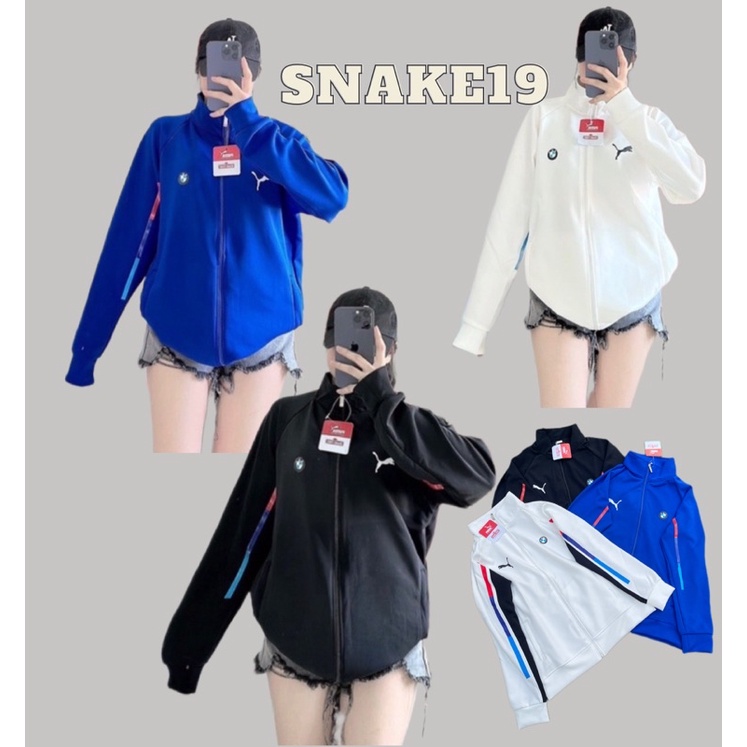Áo khoác thể thao UMI logo Puma sọc màu dưới tay form rộng nam nữ, chất umi loại 1 (RP001)