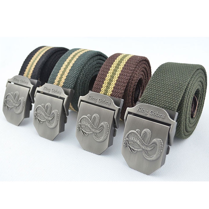 Dây Nịt Nam Dây Vải Dù Khóa Cài Chắc Chắn, Tiện Lợi - Thắt Lưng Nam_Vải Canvas_Mạnh Mẽ, Siêu Bền