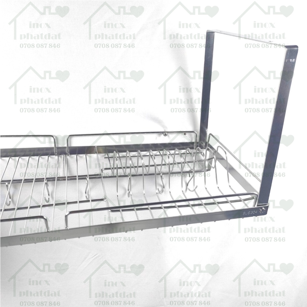 Kệ chén treo đáy tủ Inox 304 PHÁT ĐẠT  không rỉ sét, rổ úp chén dĩa, giá để chén bát treo tủ