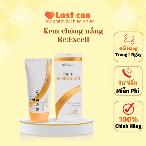 Kem Chống Nắng Re: Excell Daily Beauty Multi Sun Cream SPF 50+/PA +++ 50ml