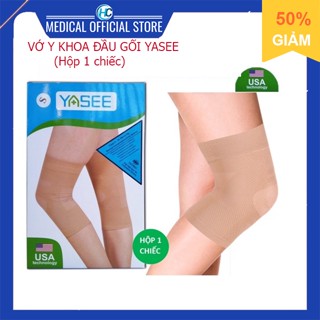 Vớ Y Khoa Đầu Gối Yasee (Màu Da, Hộp 1 Chiếc), tất suy giãn tĩnh mạch