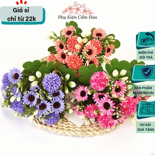 Hoa giả Hoa cúc giả, Hoa giả trang trí, decor cắm bình hoa để bàn, decor phòng, phụ kiện cắm hoa,..,...