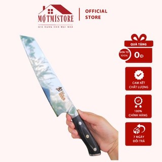 Dao thái Kai mũi vuông dài cán gỗ kháng khuẩn - Một Mí Store