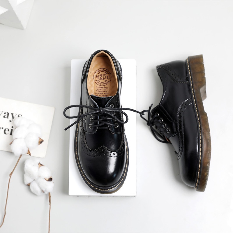 Giày da nữ Oxford cho nàng phong cách retro, giày da basic cho nữ LavisS