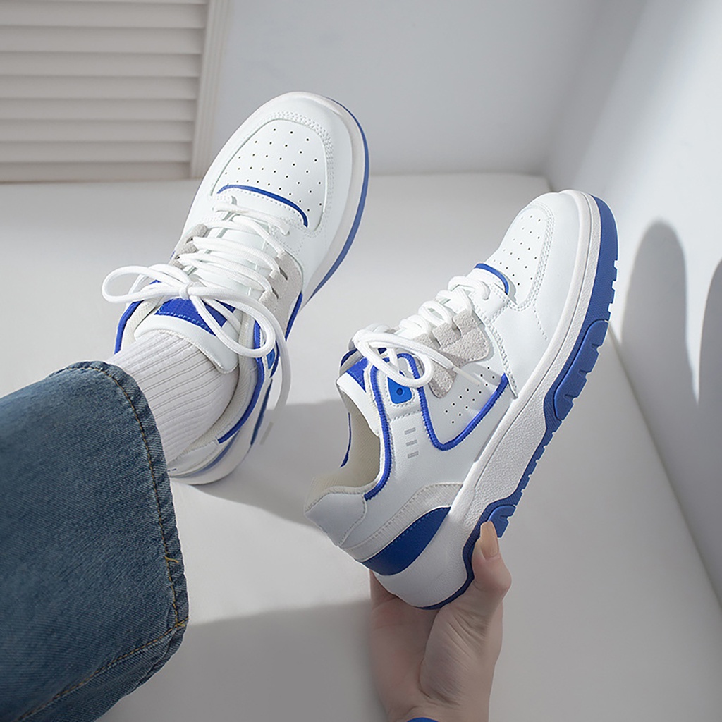 PunkyRabbit Phụ Nữ Nền Tảng Giày Thể Thao Mềm Mại Thoáng Khí Chống Trơn Trượt Thấm Nước Đế Dày Sneakers Cho Mùa Xuân