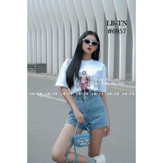 Quần sooc jeans 2 khuy hàng QCL1