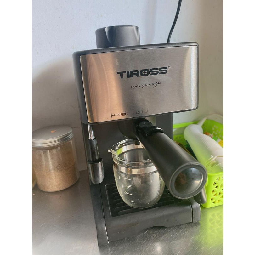 Máy pha cà phê Espresso Tiross TS621-620 Bảo hành 12 tháng chính hãng