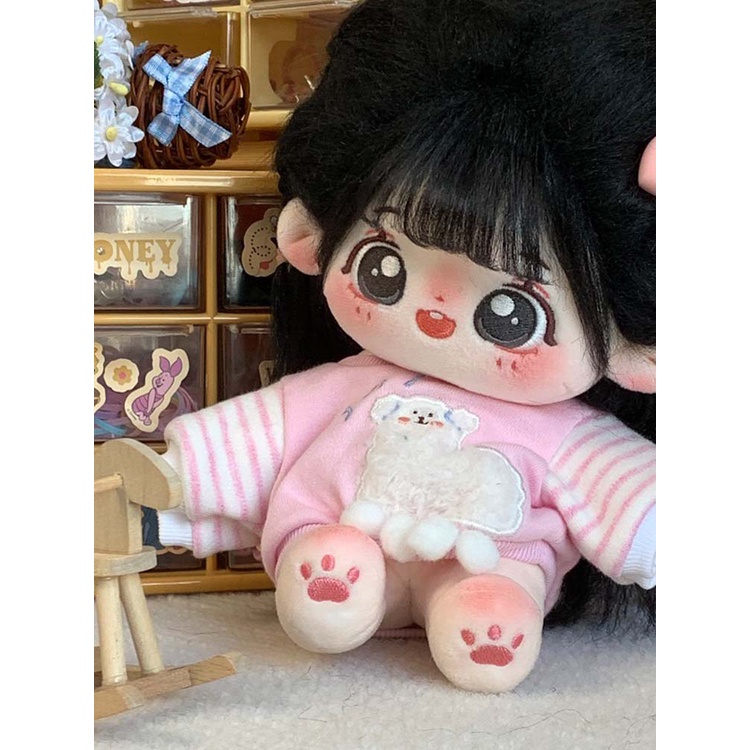 Doll không thuộc tính tóc tơ 20cm có xương - Búp bê không thuộc tính kèm outfit 20cm