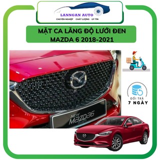 Mặt ca lăng lưới xe mazda 6 2015 - 2021. calang mẫu lưới đen thể thao cao cấp.