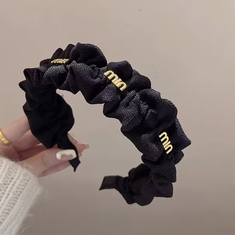 Băng đô bờm tóc logo thương hiệu phong cách Hàn Quốc