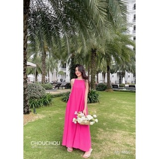 MAXI 2 DÂY SUÔNG HỞ LƯNG 4 MÀU