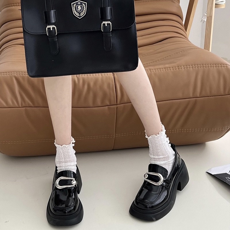 GIÀY LƯỜI O301 ĐẾ CAO 6.5CM MÓC CÀI SẮT