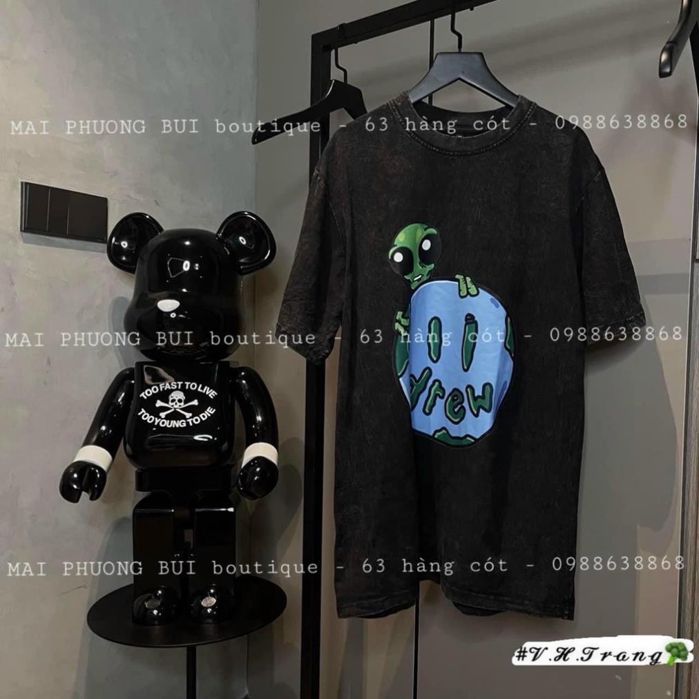 Phông Loang Nam Nữ Unisex Mặt Cười Cộc Tay Dáng Rộng - Áo Thun Tay Lỡ Tay Lỡ Bigsize