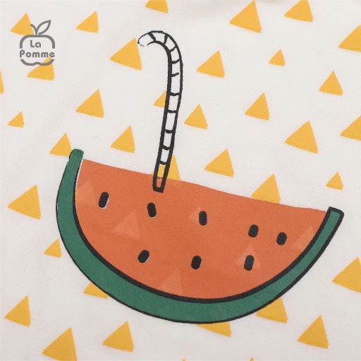 Bộ đồ cộc tay La Pomme Watermelon Juice - Vàng
