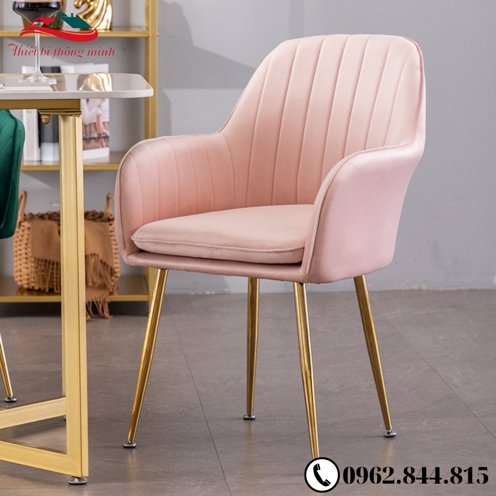 Ghế Decor Phòng Ngủ Nữ Cao Cấp Makeup Làm Nail Sang Trọng, Ghế Trang Điểm Thiết Kế Phong Cách Châu Âu 4 Chân Hợp Kim | BigBuy360 - bigbuy360.vn