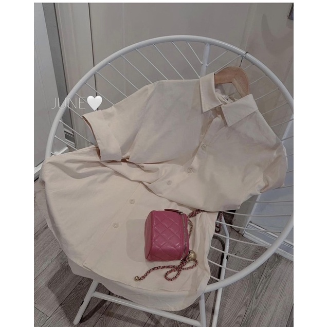 VÁY SƠ MI MÀU NUDE XINH XỈU