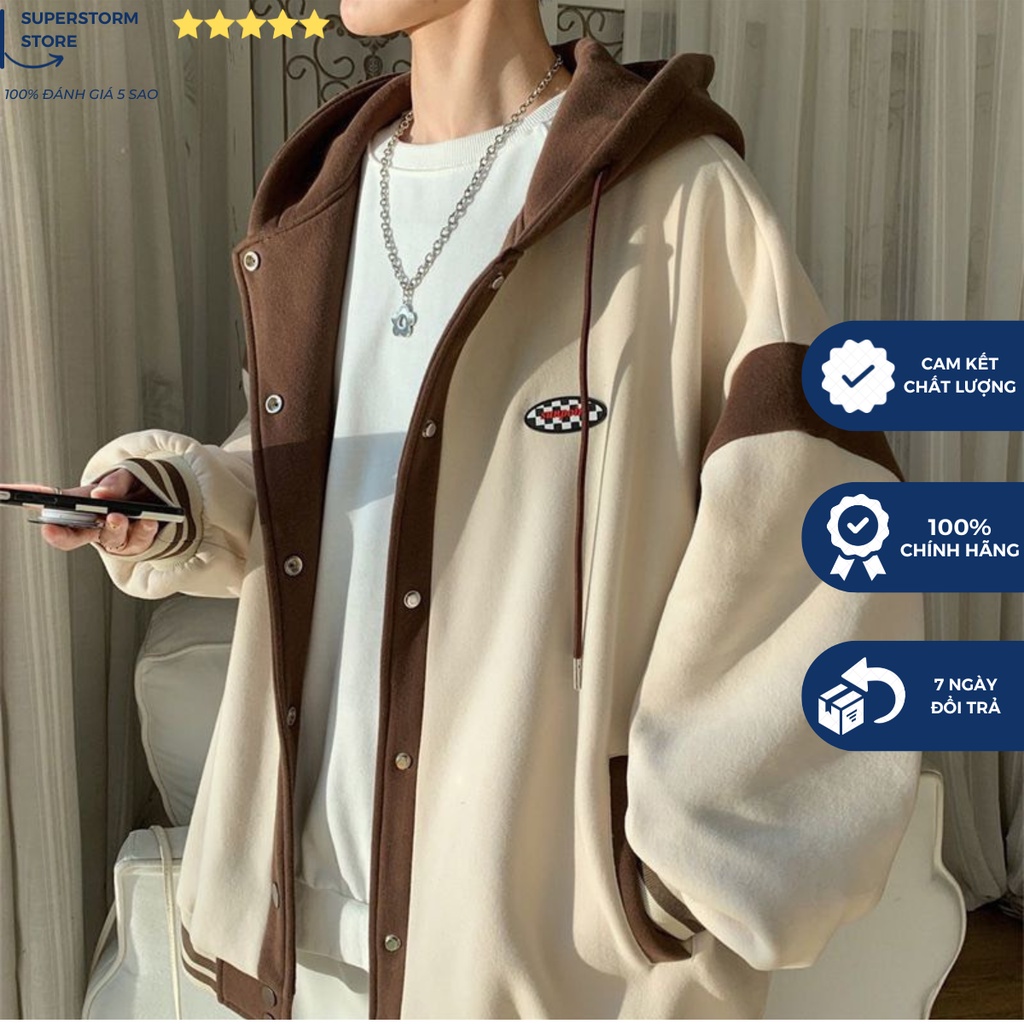 Áo Khoác Hoodie Nút Phú Hợp Nam Nữ Chất Nỉ Cao Cấp
