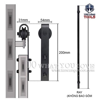 Bộ Phụ Kiện Barn Door Cho Hệ Tủ