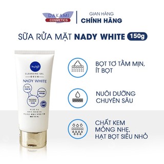 Sữa rửa mặt và nước tẩy trang Dakami Nady White kiềm dầu làm sạch da mặt hộp 150ml