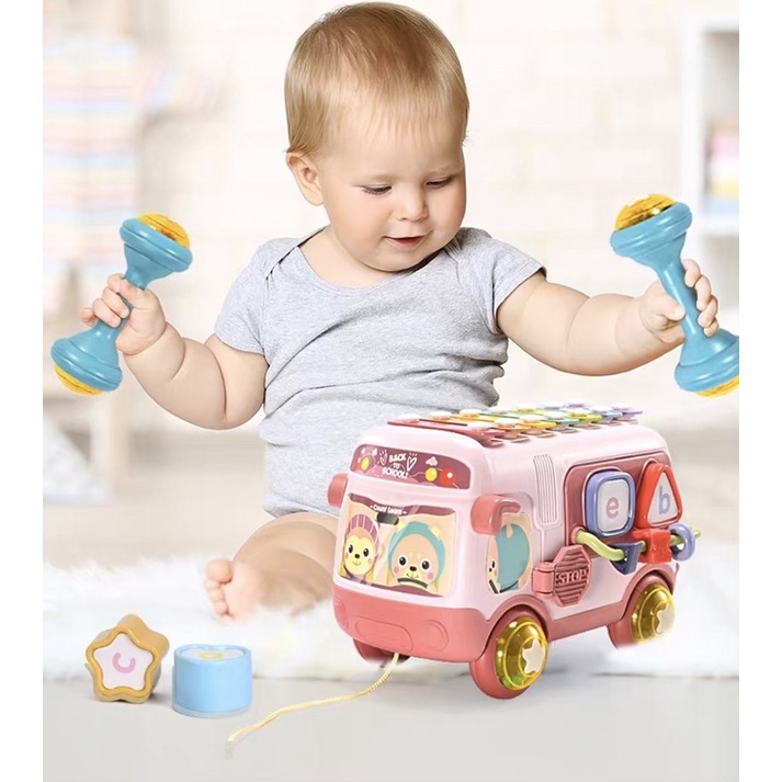 ĐỒ CHƠI CHO BÉ 18M+ Xe Bus Đa năng
