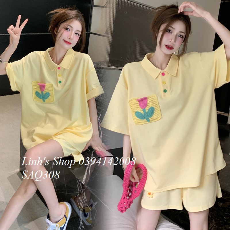 Set Áo Quần Bầu Bộ Bầu Xinh SAQ308