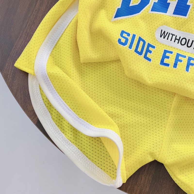 Bộ cộc tay thể thao chất cotton thông hơi siêu mềm mát, thấm mồ hôi cho bé trai bé gái