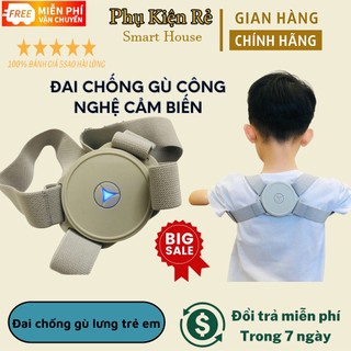 Đai chống gù lưng trẻ em chống gù nắn chỉnh tự động, có cảnh báo khi gù hữu hiệu, Mẫu mới nhất 2020