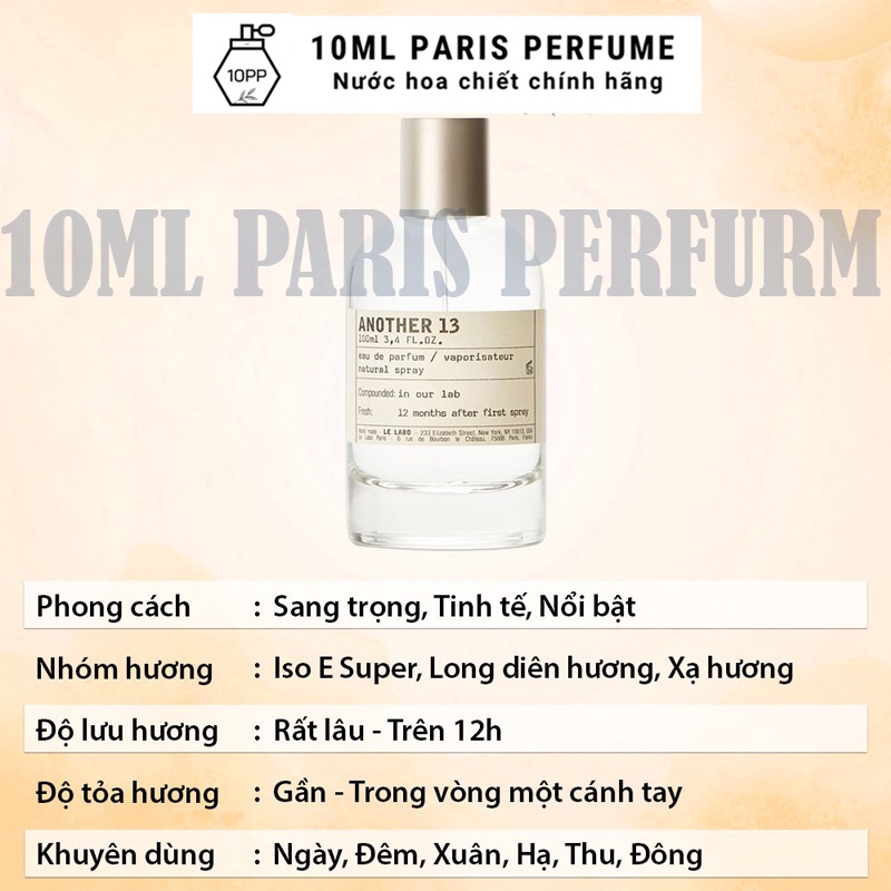 Nước Hoa Nam Nữ Unisex Le Labo Another 13 Santal 33 EDP 100ml - dầu thơm Lelabo 13 33 Hương gỗ cổ điển thanh lịch | BigBuy360 - bigbuy360.vn
